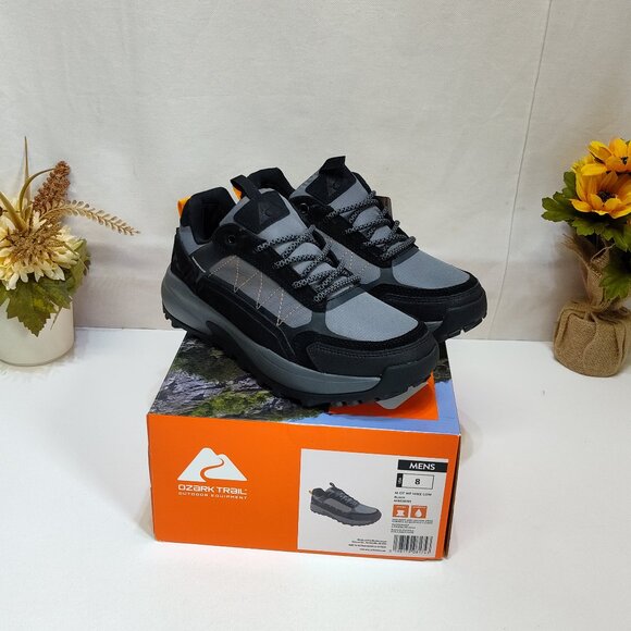 Ozark Trail Waterproof Hikers Low-Top Men Size 8 Leather Upper Outdoor Trail NIB - Picture 1 of 11